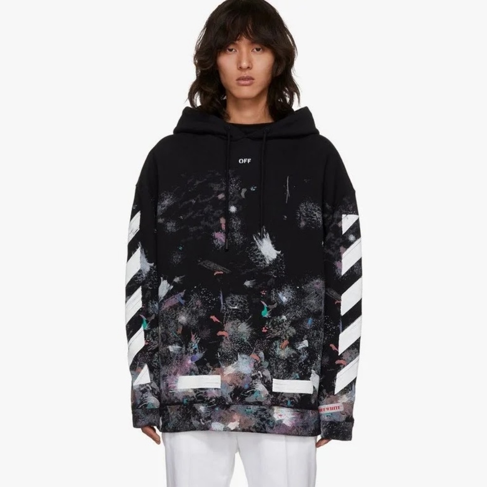 Off white galaxy hoodie